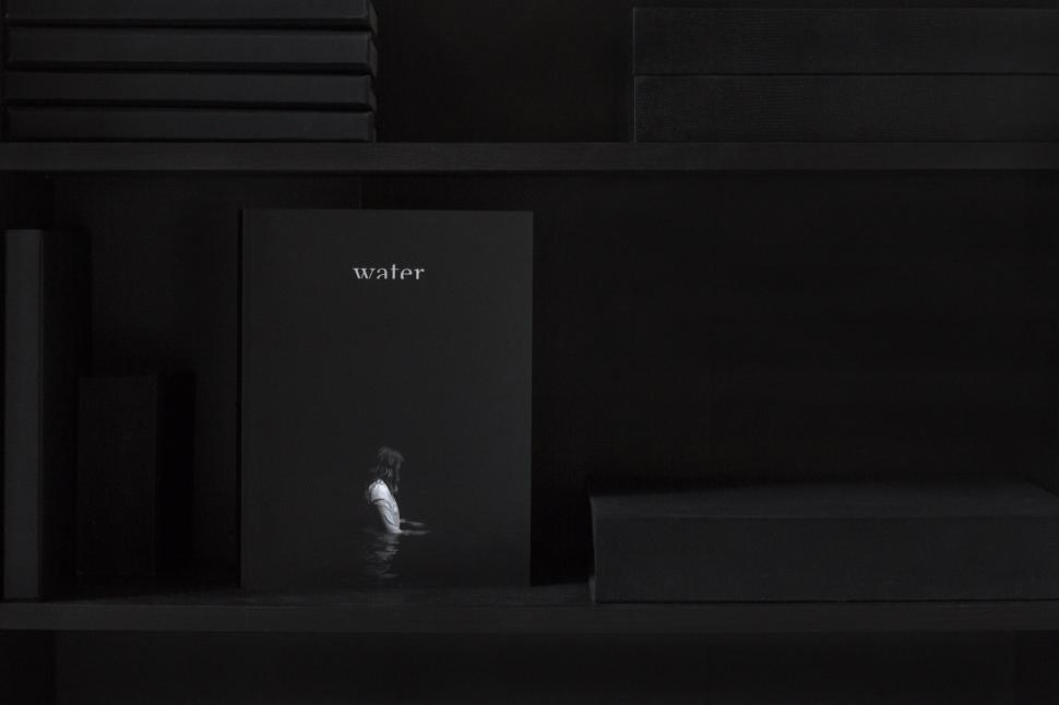 Free Image of Black Book Shelf Filled With Books 