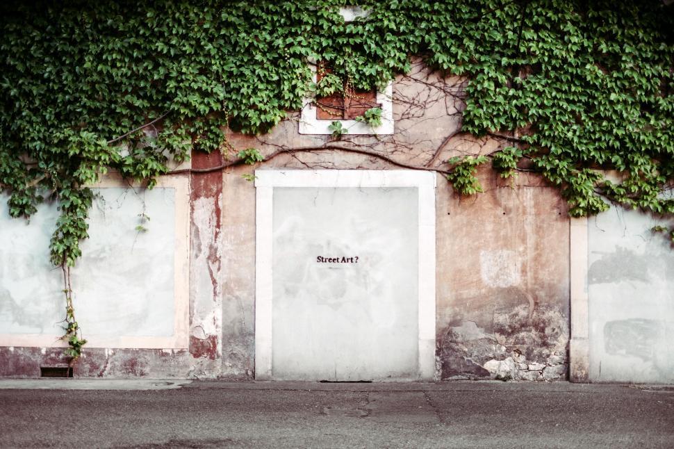 Free Image of Old Building Covered in Vines 