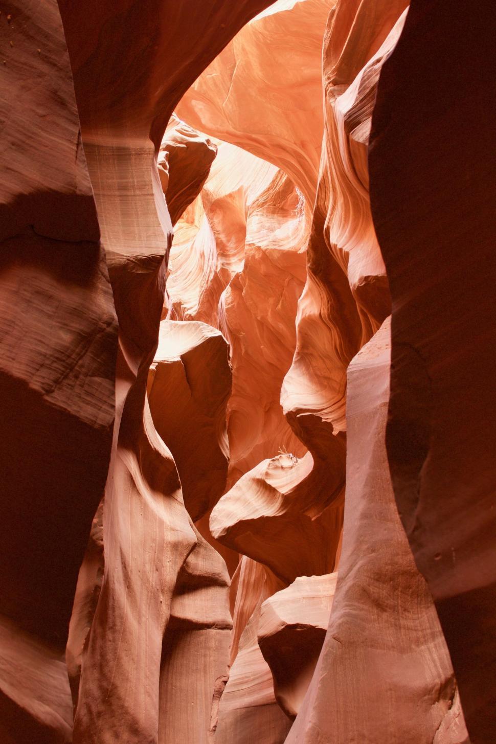 Free Image of Narrow Slot in Canyon Side 