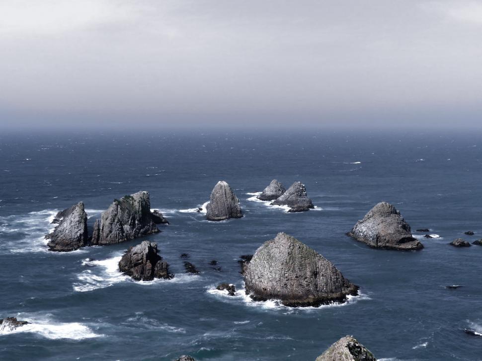 Free Image of Rocks in the Ocean 