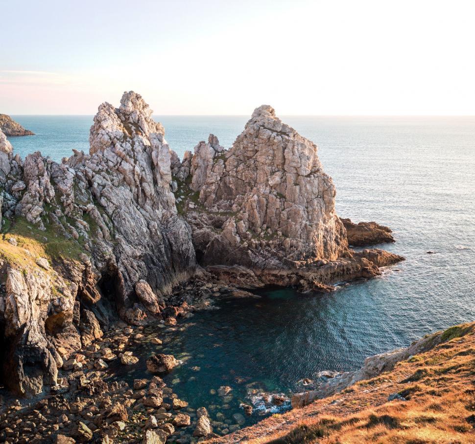 Free Image of Rocky Coastline and Body of Water 