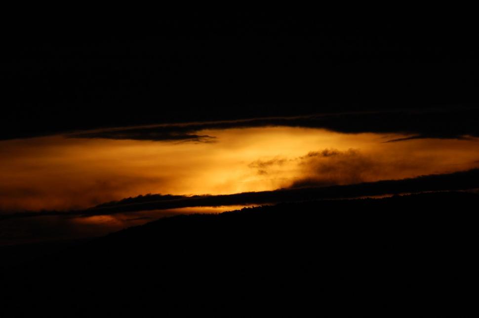 Free Image of Dark Sky With Distant Clouds 