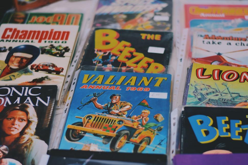 Free Image of Books Arranged on Table 