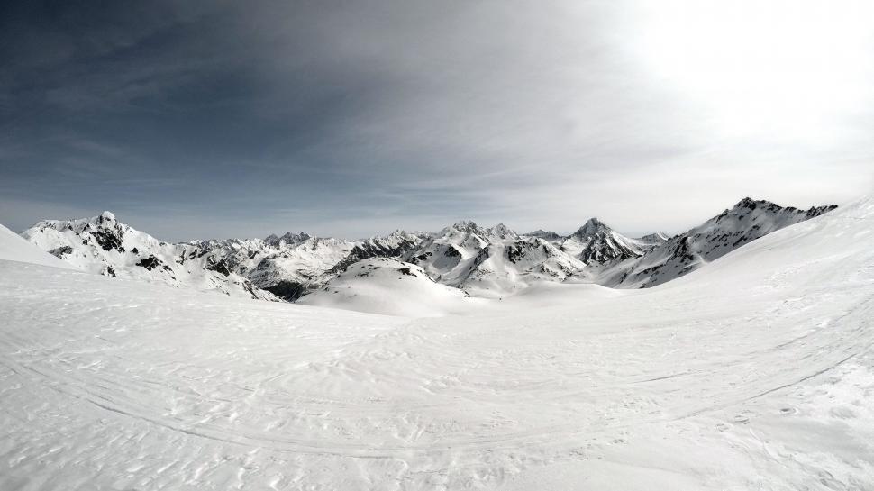 Free Image of Person Skiing Down Snowy Slope 
