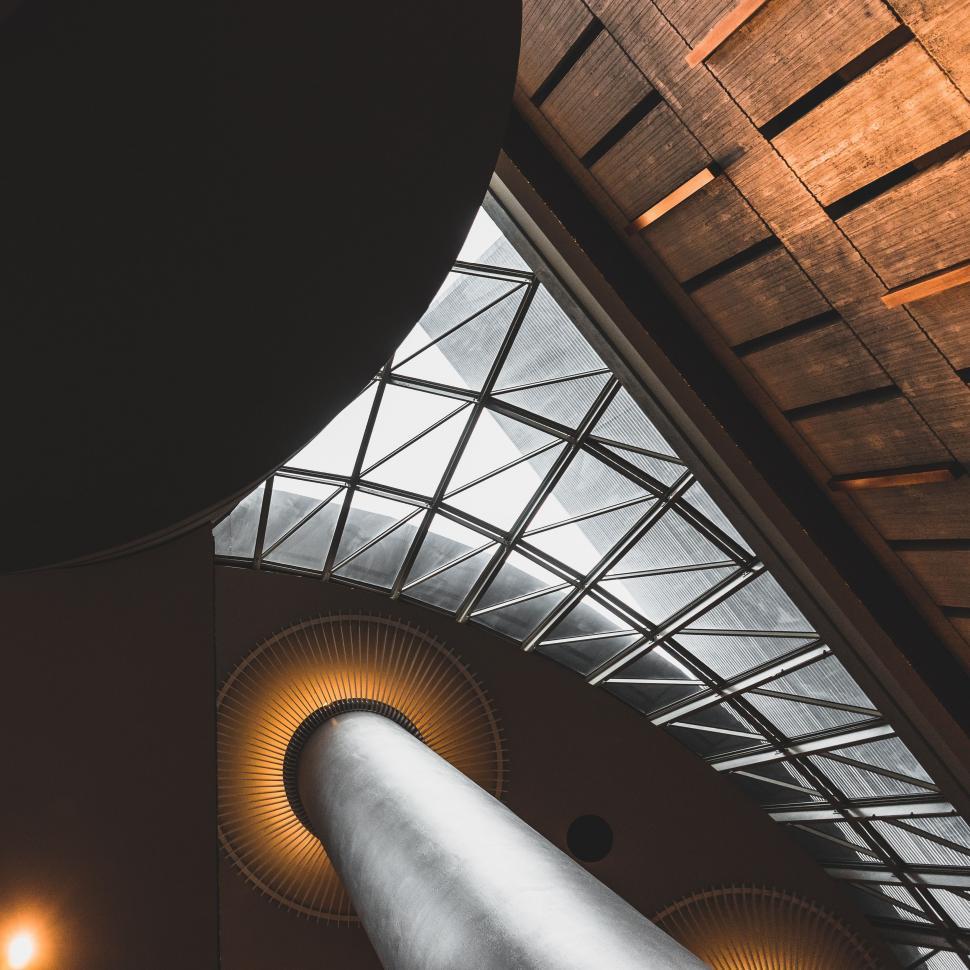 Free Image of Modern Skyscraper With Central Skylight 