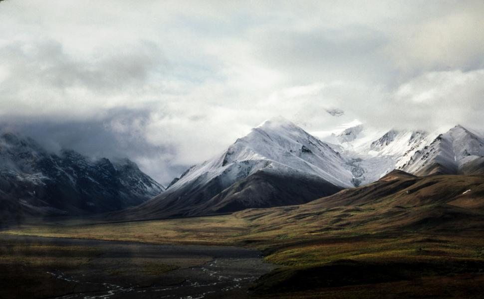 Free Image of Mountain Range and River Landscape 