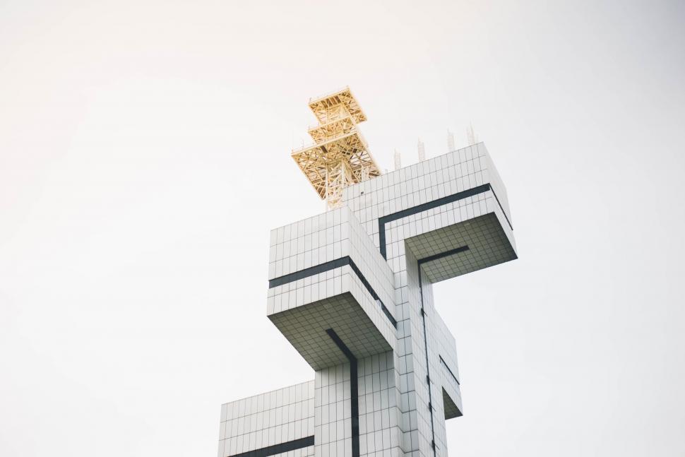 Free Image of Towering Building With Clock 