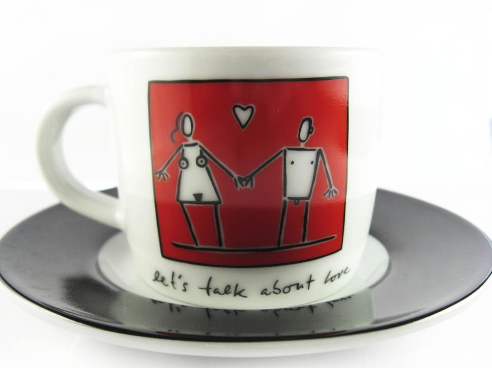 Free Image of White coffee cup 