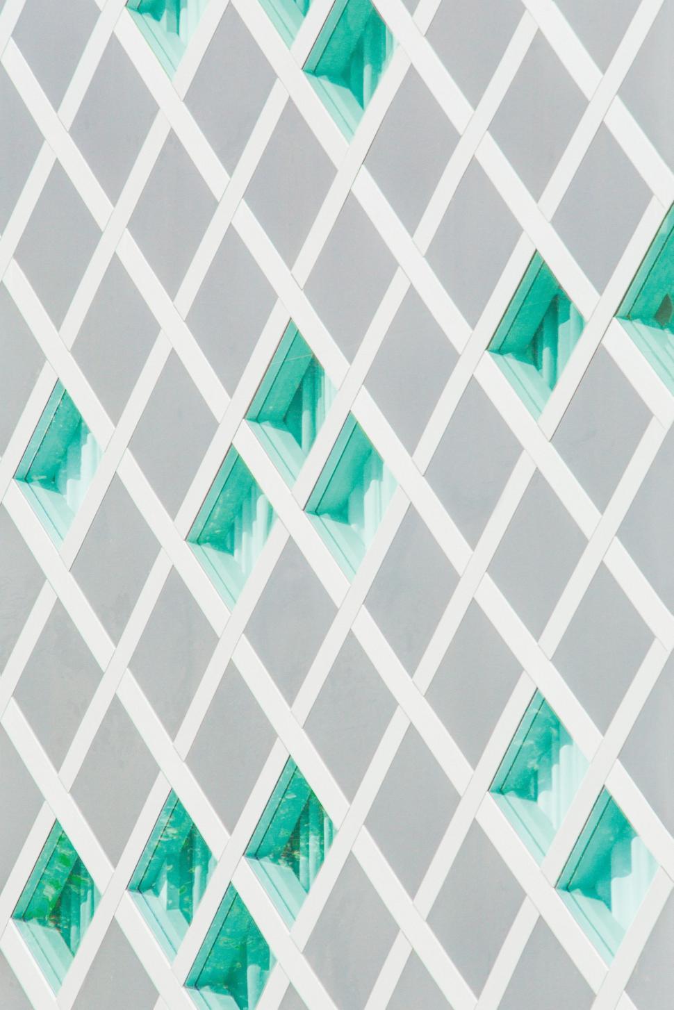 Free Image of Abstract Painting of Squares and Rectangles on Gray Background 