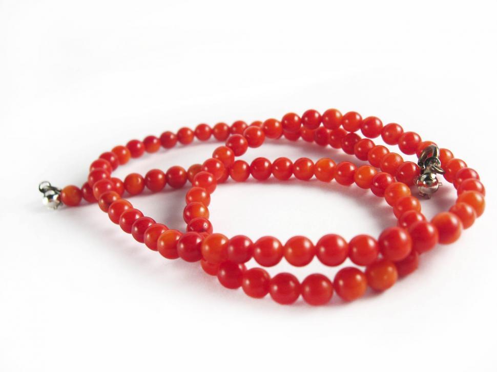 Free Image of Red necklace 