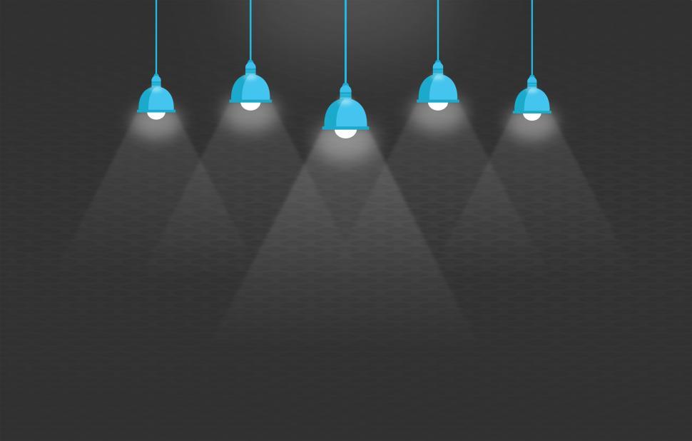 Free Image of Ceiling Lights - Illustration with Copyspace 