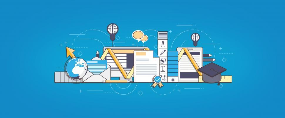 Free Image of E-Learning and On-Line Degree Concept - Learning and Knowledge - 