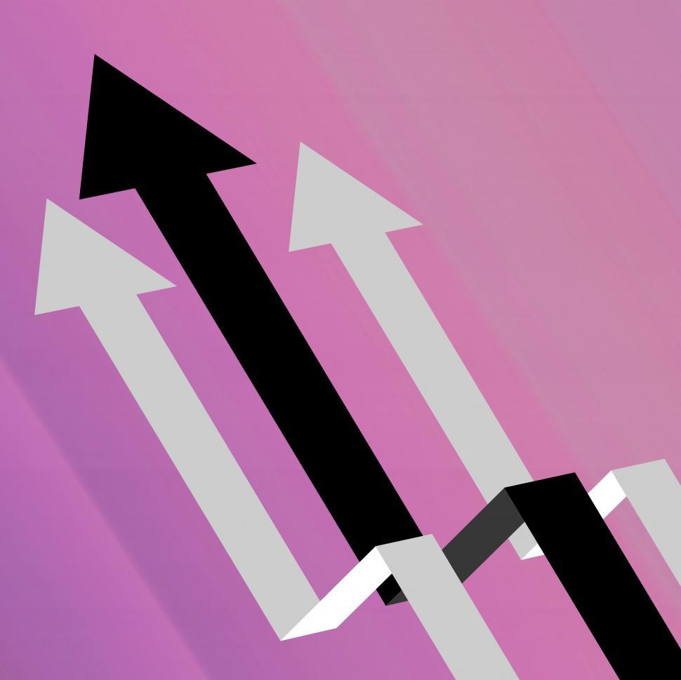 Free Image of Dynamic Arrows Moving Upward - Inverted Version 