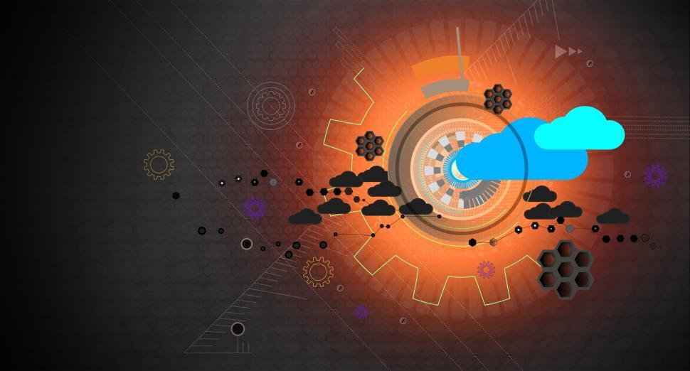 Free Image of Cloud Computing - Cloud Infrastructure - Abstract Background - D 