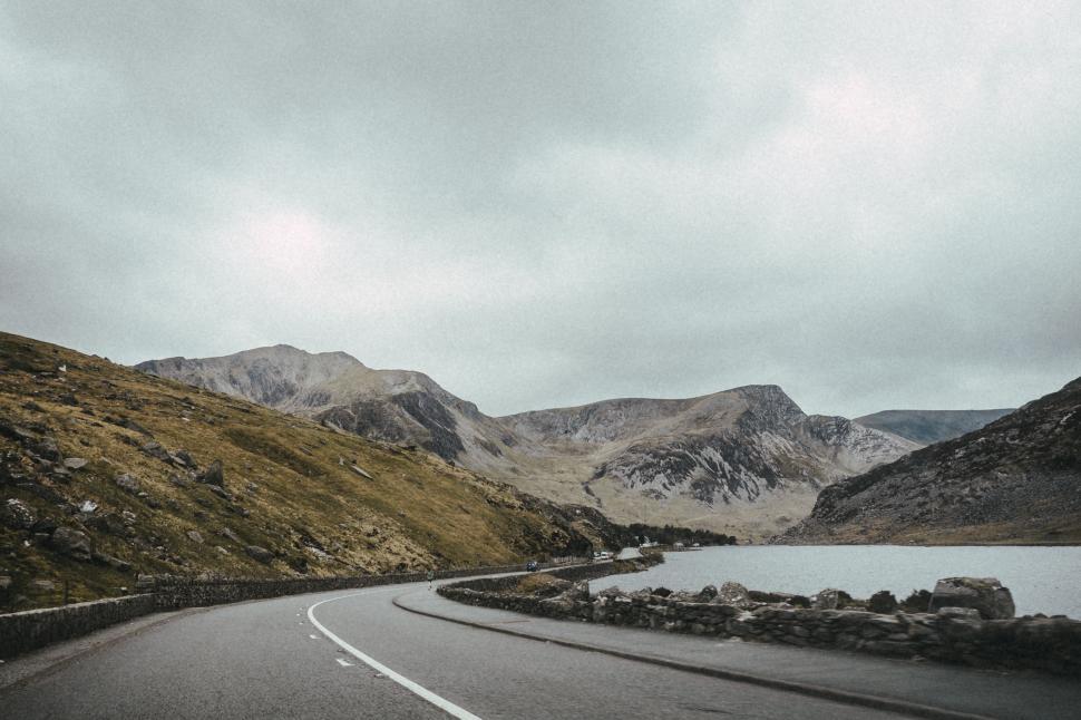 Free Image of Road Crossing Lake in Rural Area 