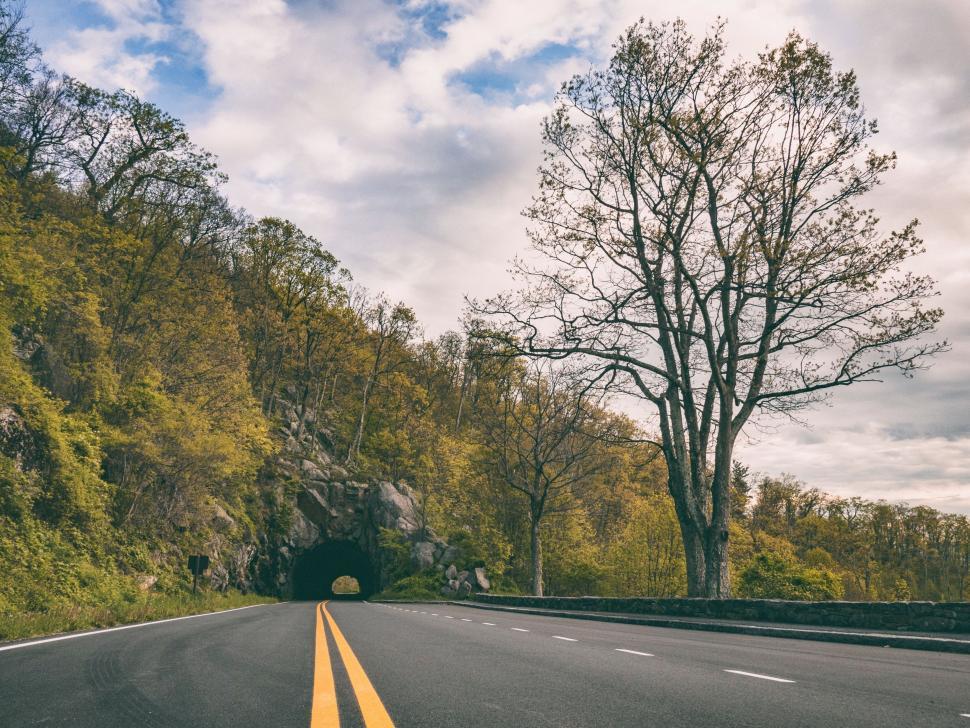 Free Image of Road With Tunnel in the Middle 