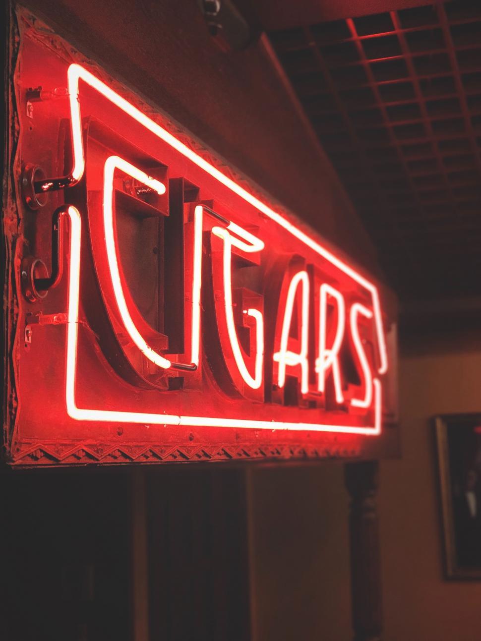 Free Image of Close Up of Neon Sign on Wall 