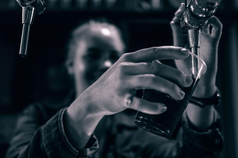 Free Image of Man Holding Glass of Alcohol 