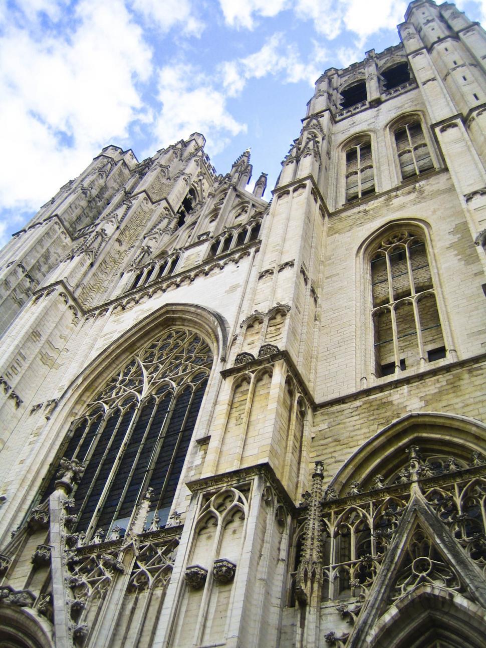 Free Image of Brussels Cathedral Details 