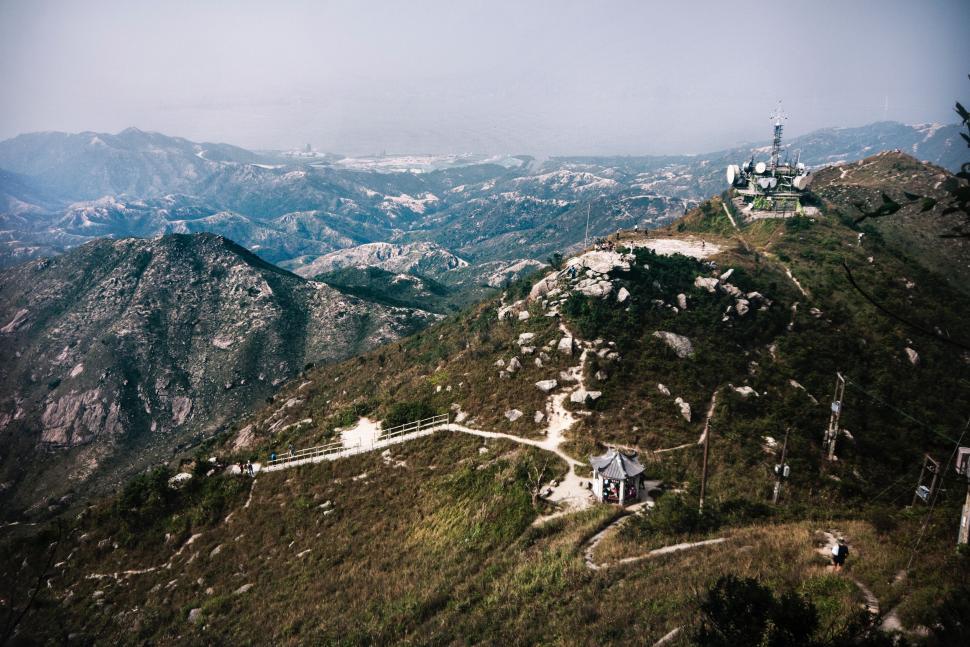 Free Image of House Perched on Top of a Mountain. 