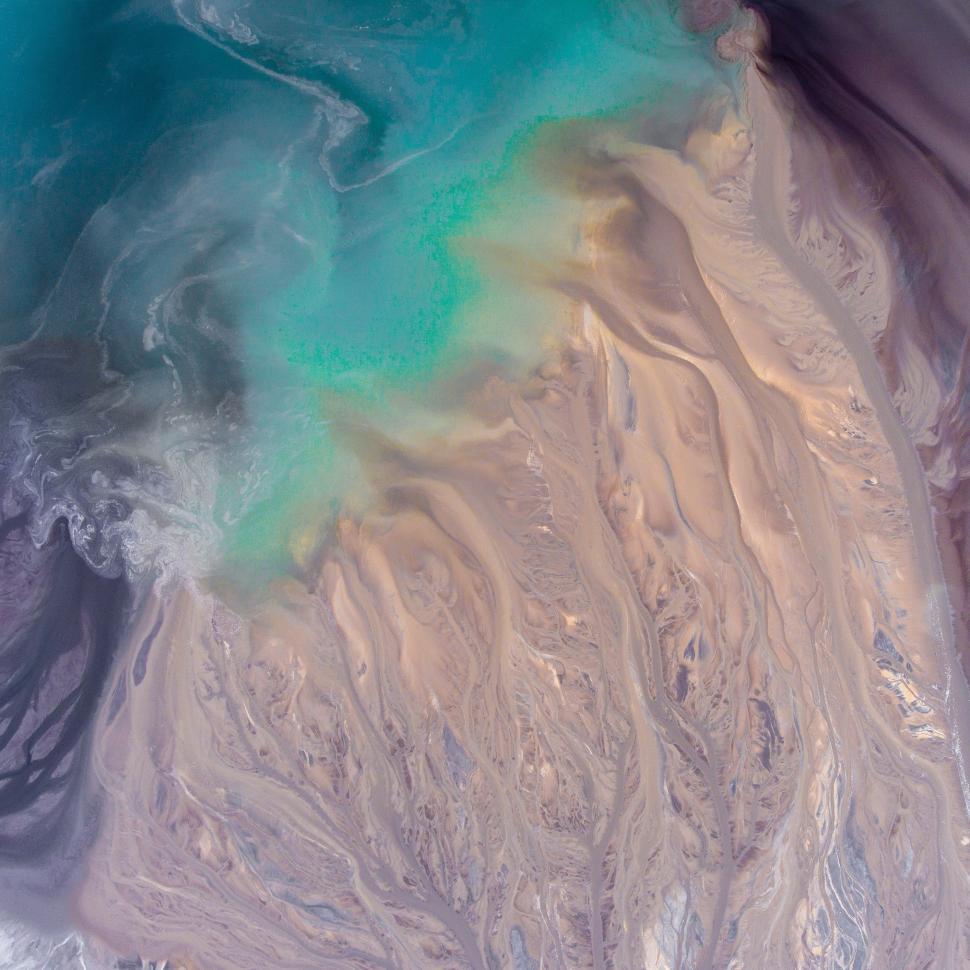 Free Image of Aerial View of a Body of Water 