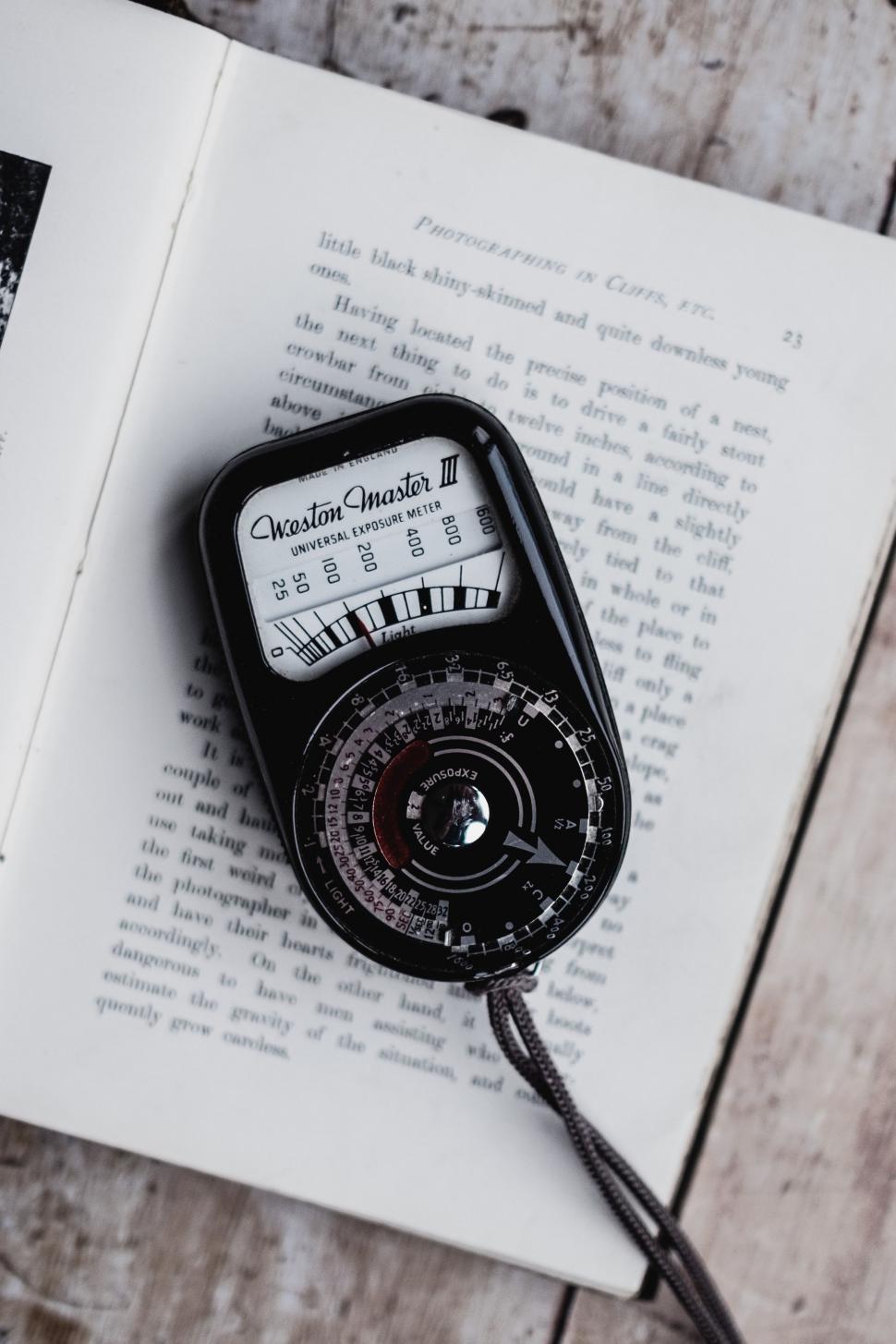 Free Image of Compass on a Book 