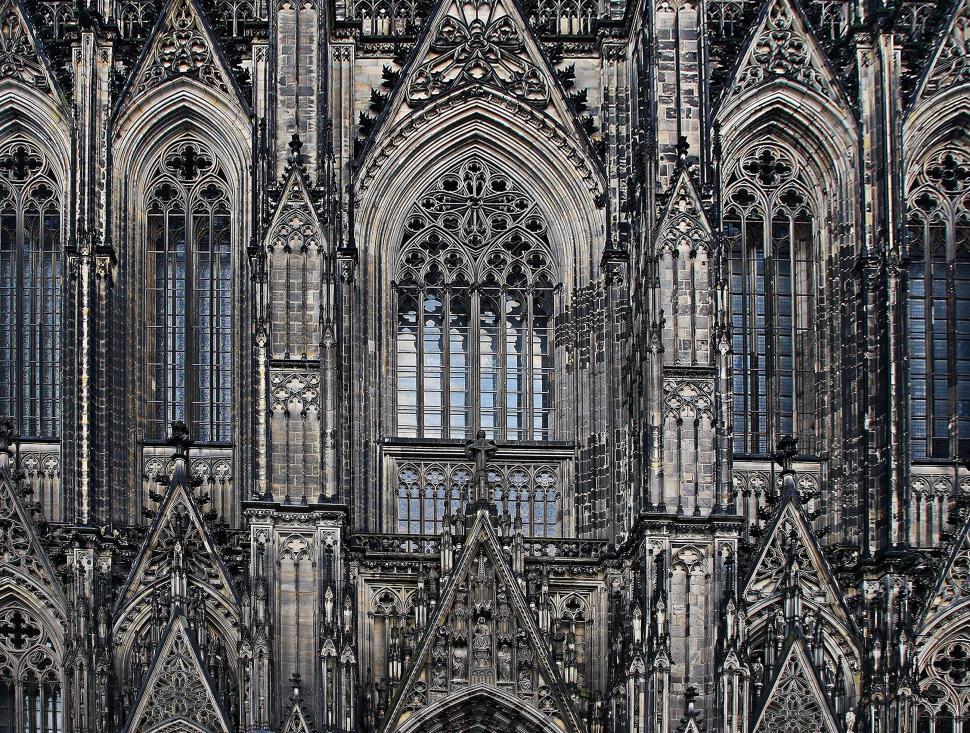 Free Image of Black and White Photo of a Cathedral 