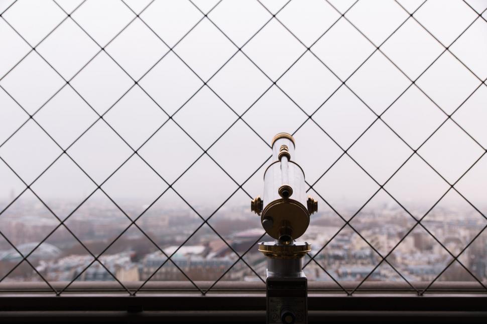 Free Image of Window With a View of City 