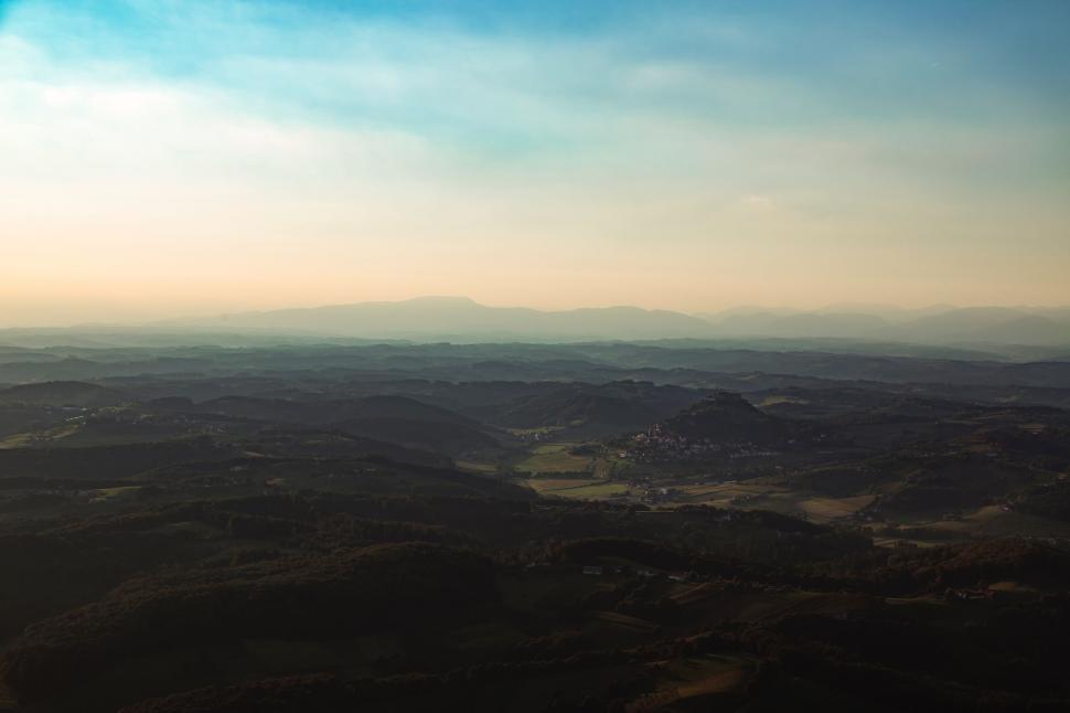 Free Image of Aerial View of a Mountain Range 