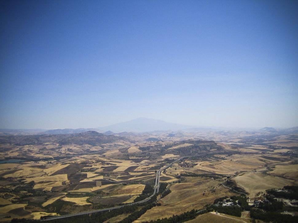 Free Image of Sicilian village expanse 