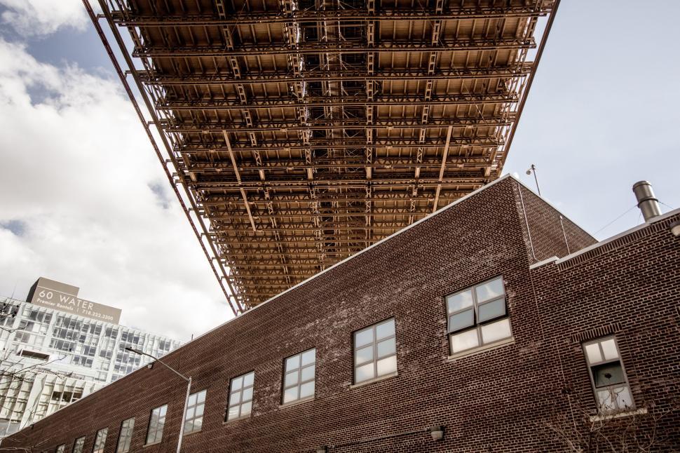Free Image of Building Under Construction Against Sky Background 