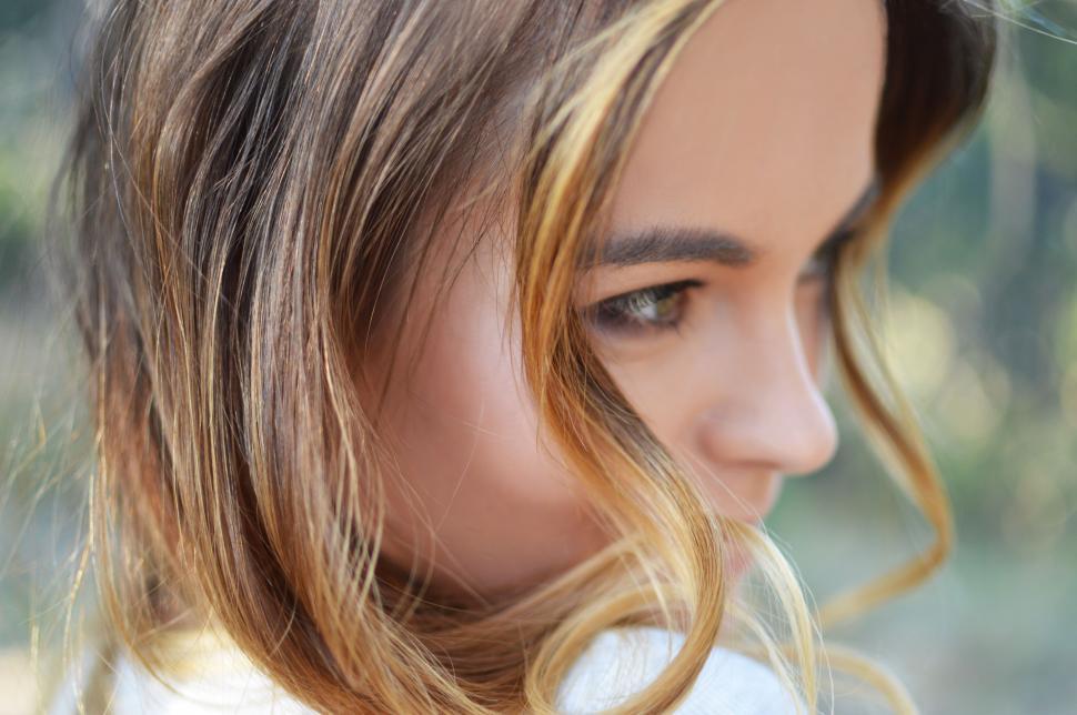 Free Image of Close Up Portrait of a Person With Long Hair 