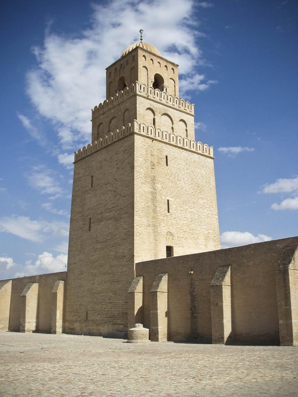Free Image of Walls of the old fort in Hammamet 