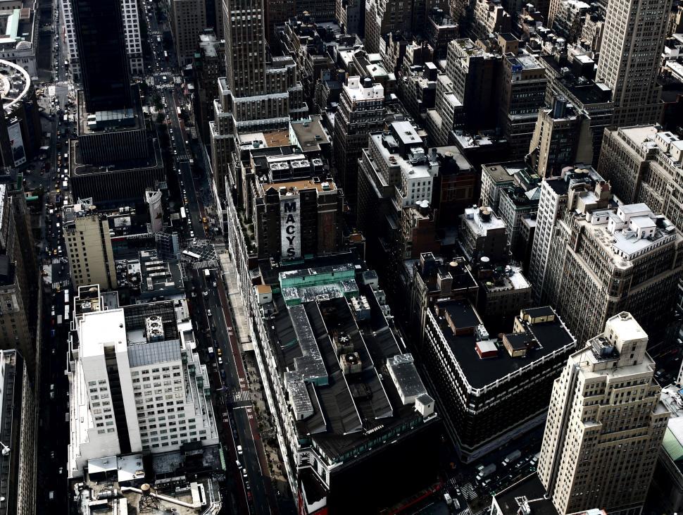 Free Image of Aerial View of a City With Tall Buildings 
