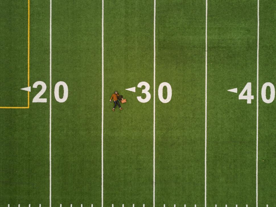 Free Image of Aerial View of a Football Field 