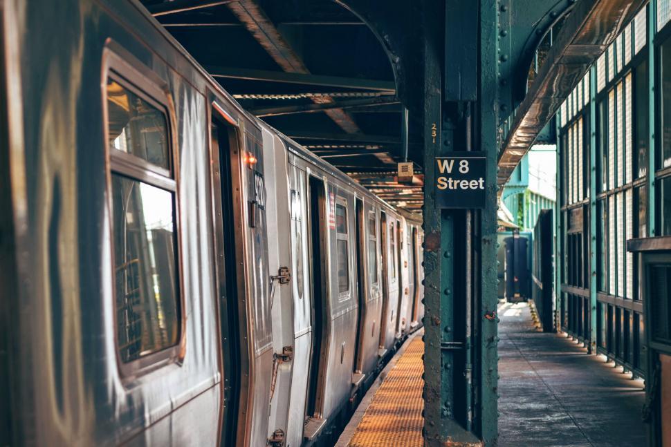 Free Image of Train Stopped at Train Station 