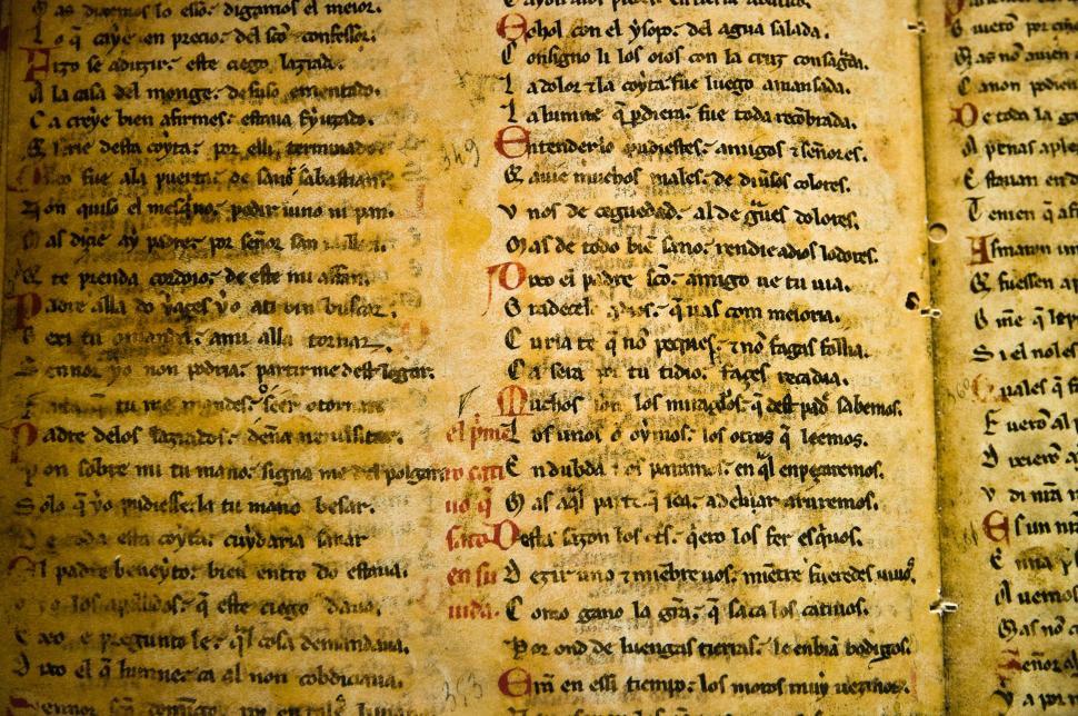 Free Image of Ancient Book With Faded Writing 