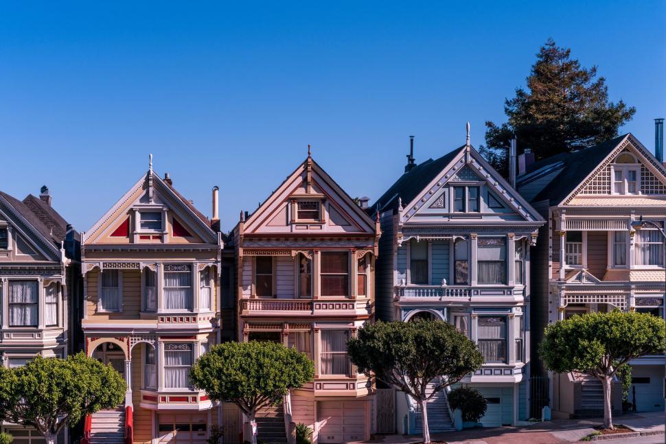 Free Image of Row of Houses in a Residential Area 