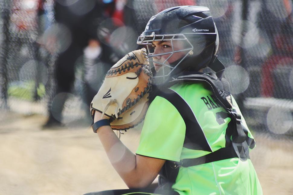 Free Image of Person Wearing Catchers Mitt and Catchers Mitt 