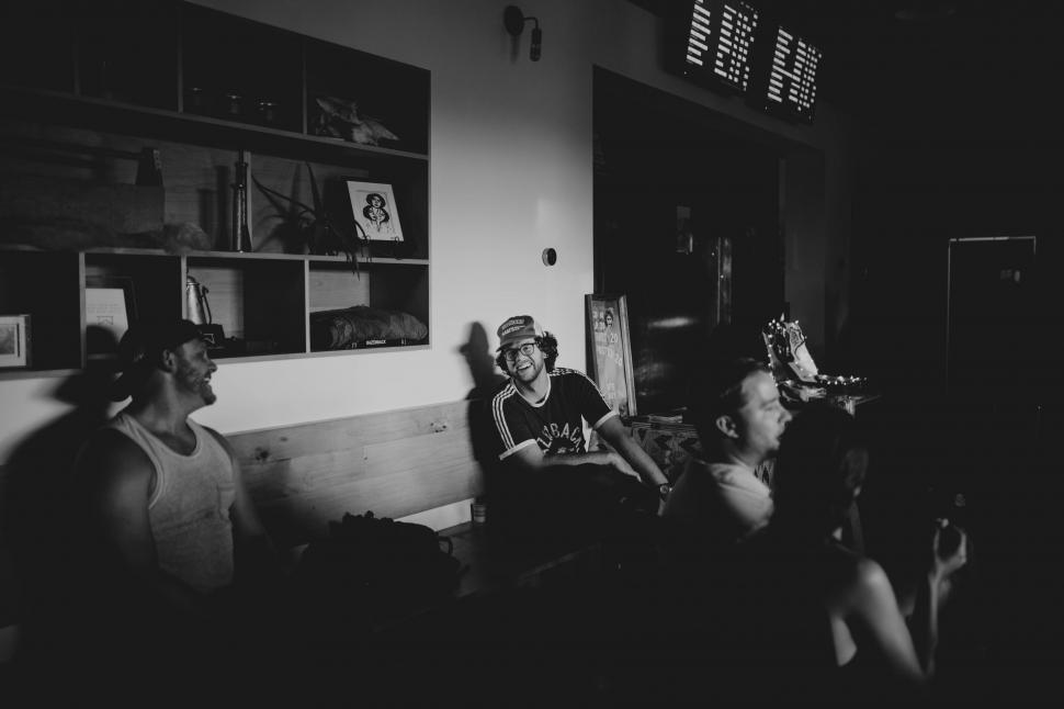 Free Image of Group of People in Black and White 