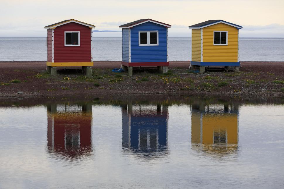 Free Image of Colorful sheds 