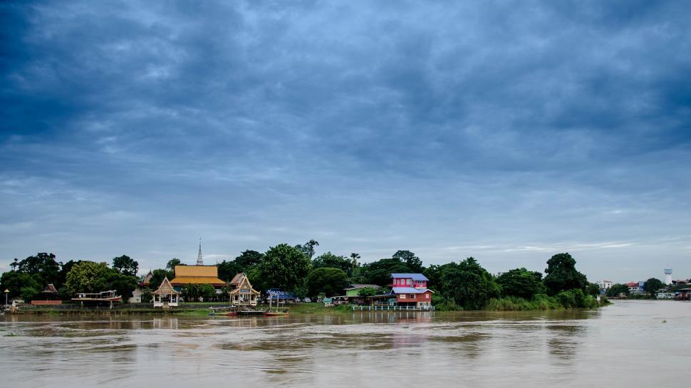 Free Image of Landscape Water House  