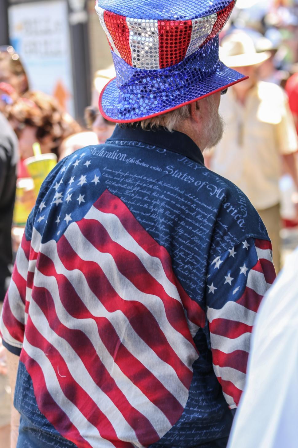 Free Image of Flag and constitution design shirt 