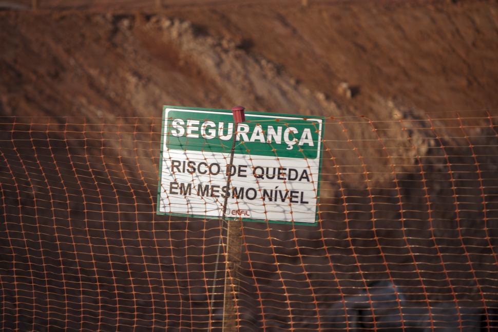 Free Image of Security Sign on Fence 