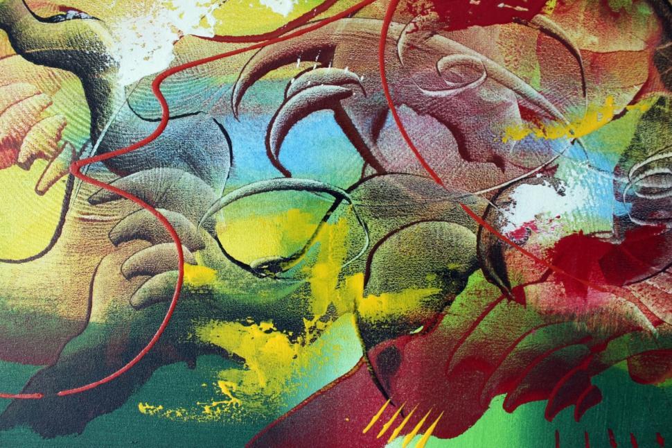 Free Image of Detail of a bright abstract painted art background  