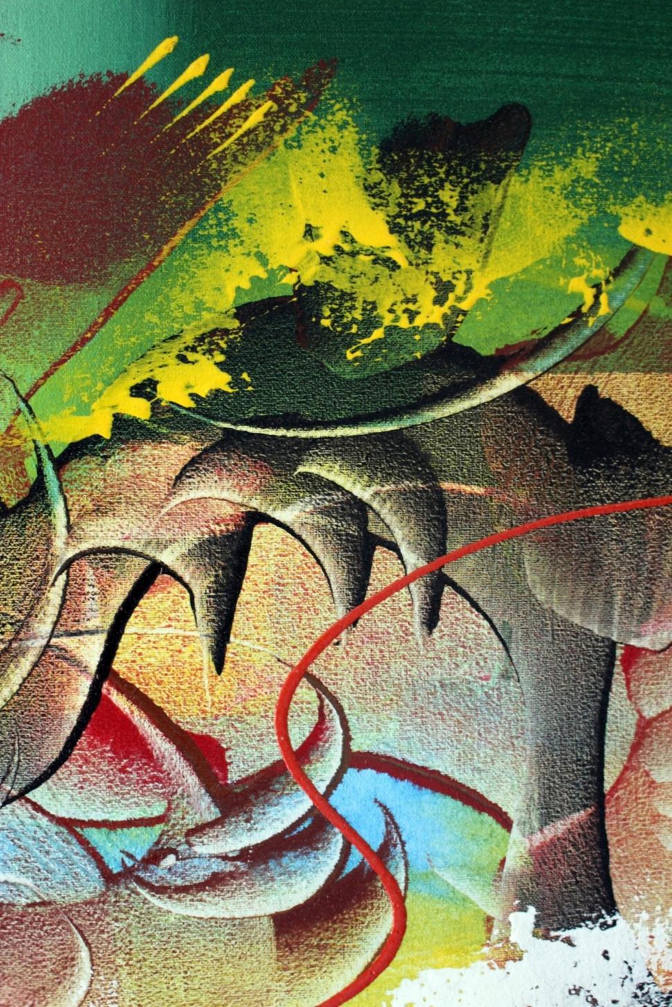 Free Image of Detail of a bright abstract painted art background  