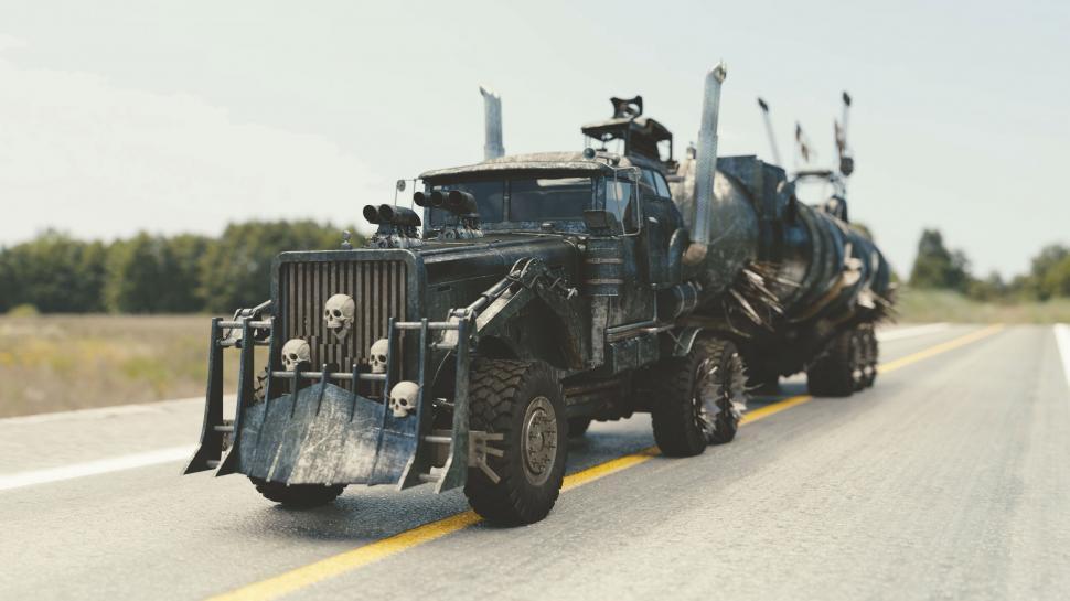 Free Image of Mad Max Model Truck 