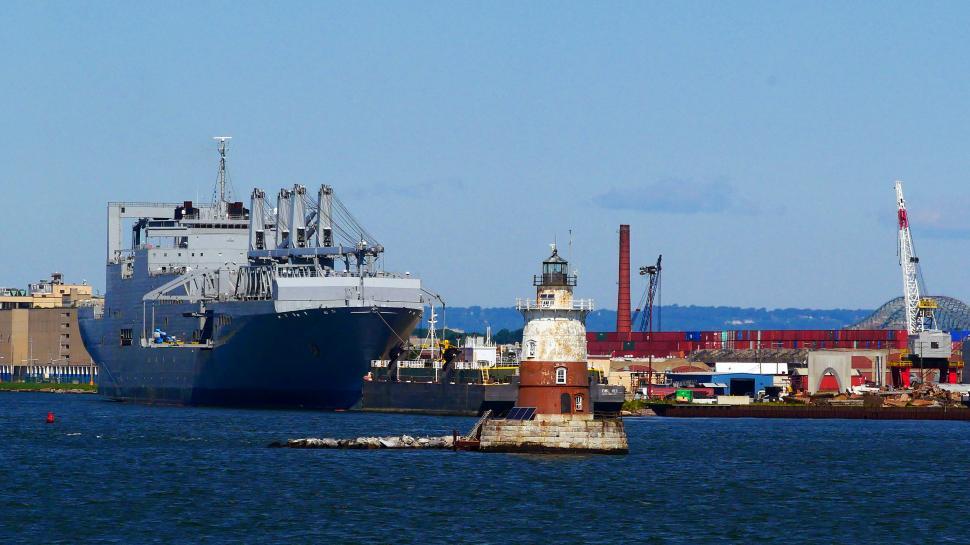 Free Image of Upper New York Bay Lighthouses 
