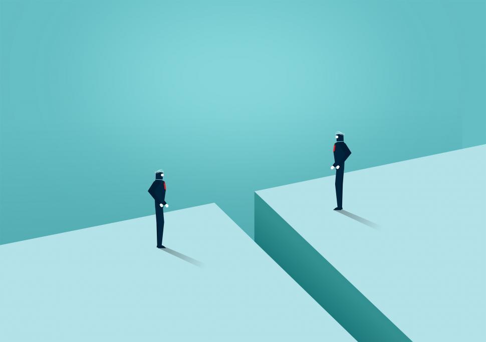 Free Image of Face Off - Challenge Between Businessmen - Overcoming Barriers 