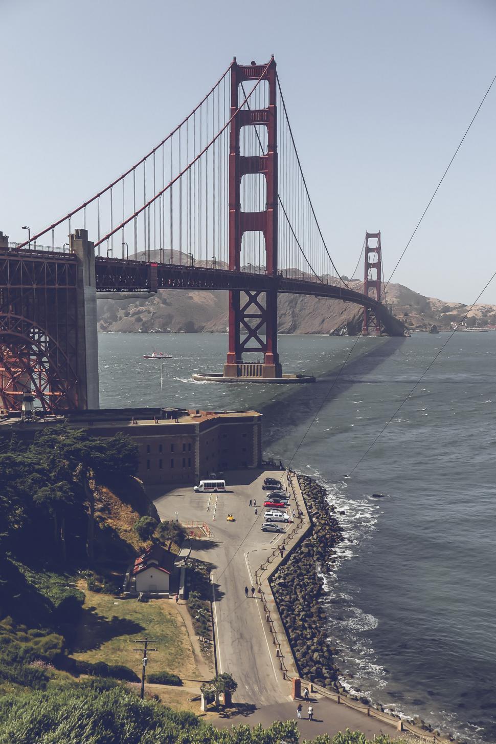 Free Image of Golden Gate Bridge, Wide View 